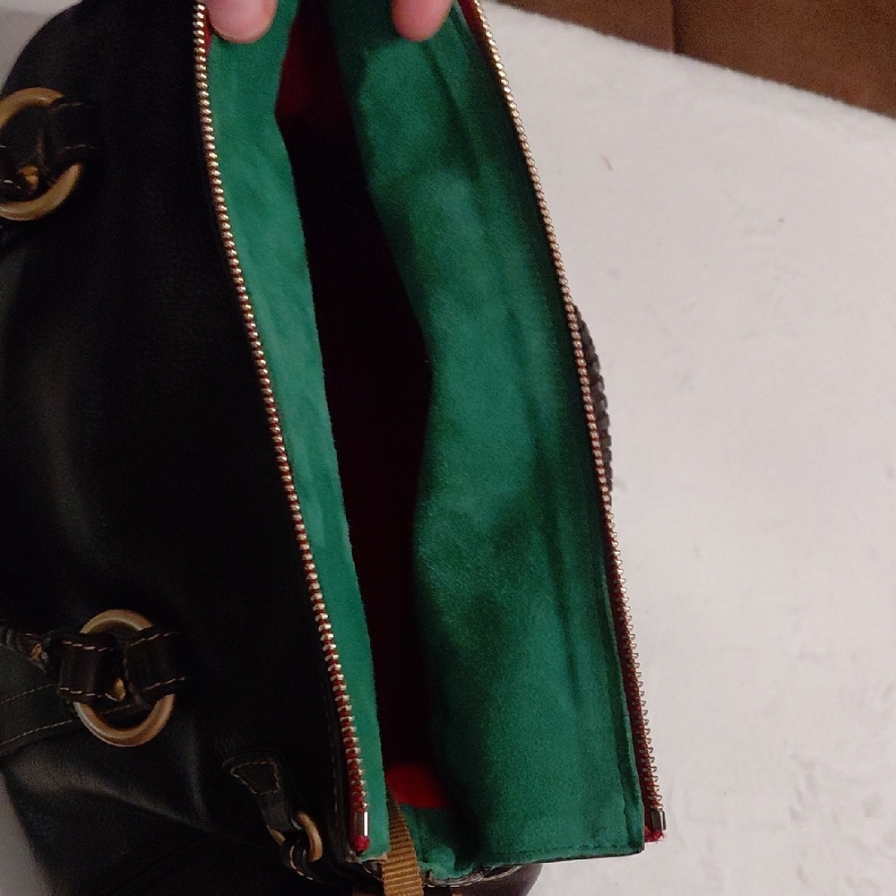 Dooney & Bourke Large Florentine Satchel With Wallet In Brown Tmoro - Picture 8 of 15